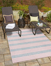 Urban Oasis Rugs Collection Area Rug -  District (Pink and Aqua) Rectangle Pink and Aqua  lifestyle 0