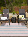 Urban Oasis Rugs Collection Area Rug -  District (Pink) Rectangle Pink and Aqua  lifestyle 4
