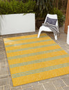 Urban Oasis Rugs Collection Area Rug -  District (Yellow and Aqua) Rectangle Yellow and Aqua  lifestyle 0