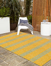 Urban Oasis Rugs Collection Area Rug -  District (Yellow and Aqua) Rectangle Yellow and Aqua  lifestyle 2
