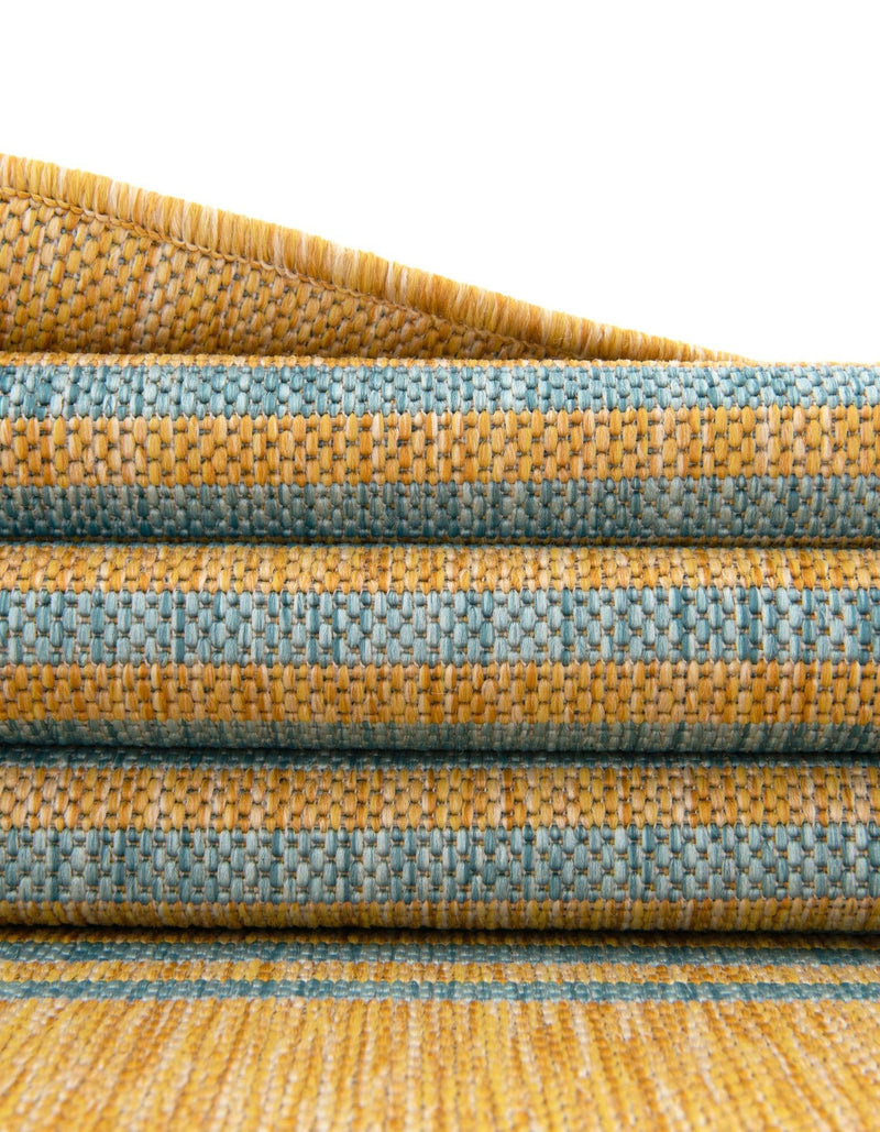 Urban Oasis Rugs Collection Area Rug -  District (Yellow and Aqua) Rectangle Yellow and Aqua  lifestyle 27