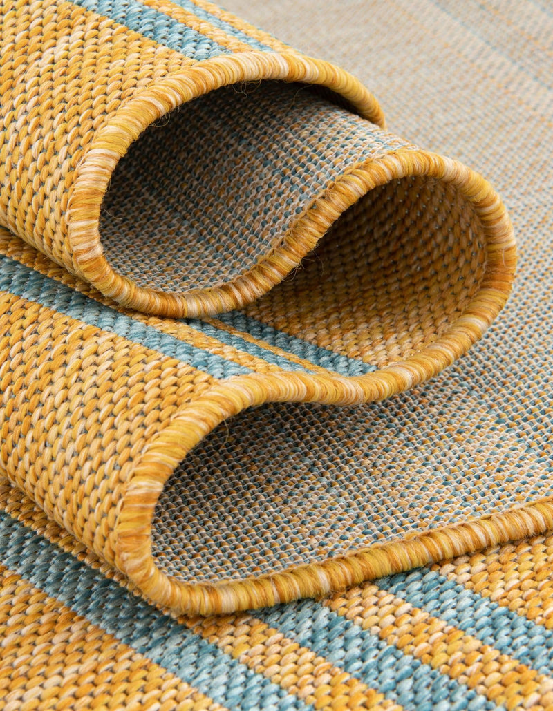 Urban Oasis Rugs Collection Area Rug -  District (Yellow and Aqua) Rectangle Yellow and Aqua  lifestyle 28