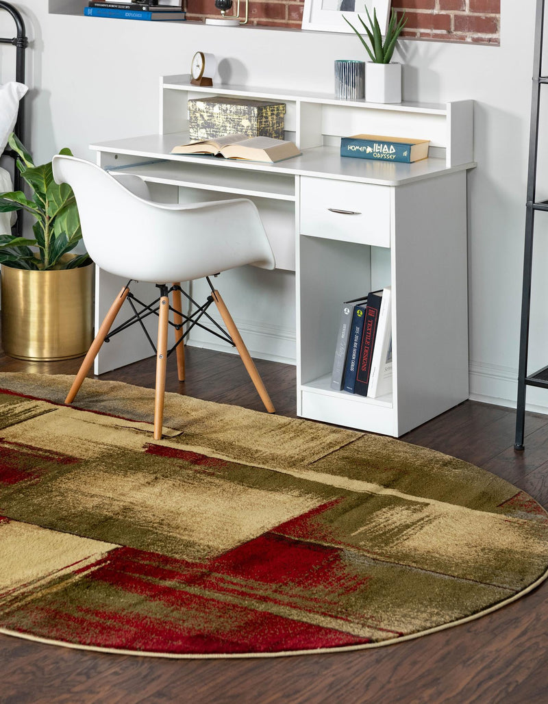 Bistro Lounge Collection Area Rug -  Doppio Oval Multi  lifestyle 29