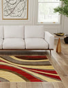 Bistro Lounge Collection Area Rug -  Frappe Square Beige  lifestyle 31