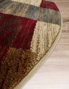 Bistro Lounge Collection Area Rug - Espresso Hearth Multi  lifestyle 40