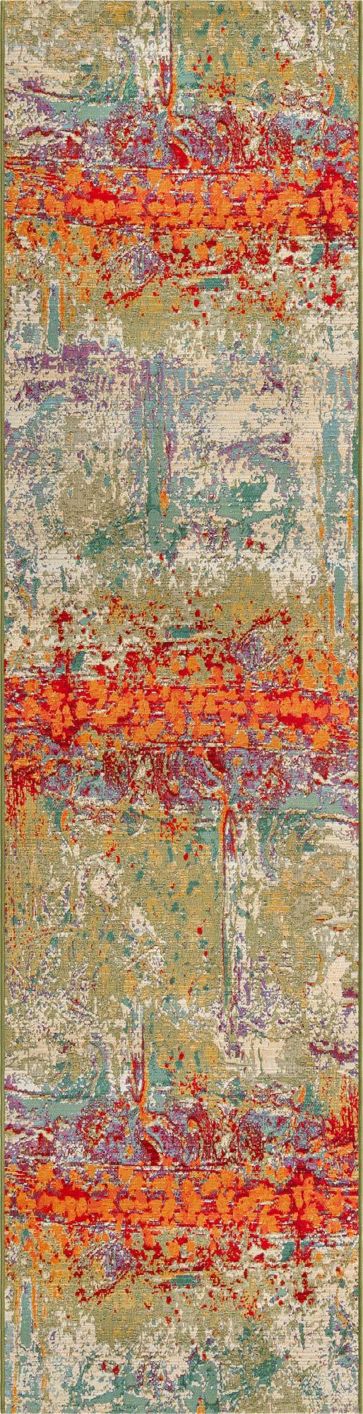 Urban Terrace Collection Area Rug -  Terrace Runner Multi  lifestyle 55