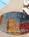 Urban Terrace Collection Area Rug -  Arbour Round Multi  lifestyle 20