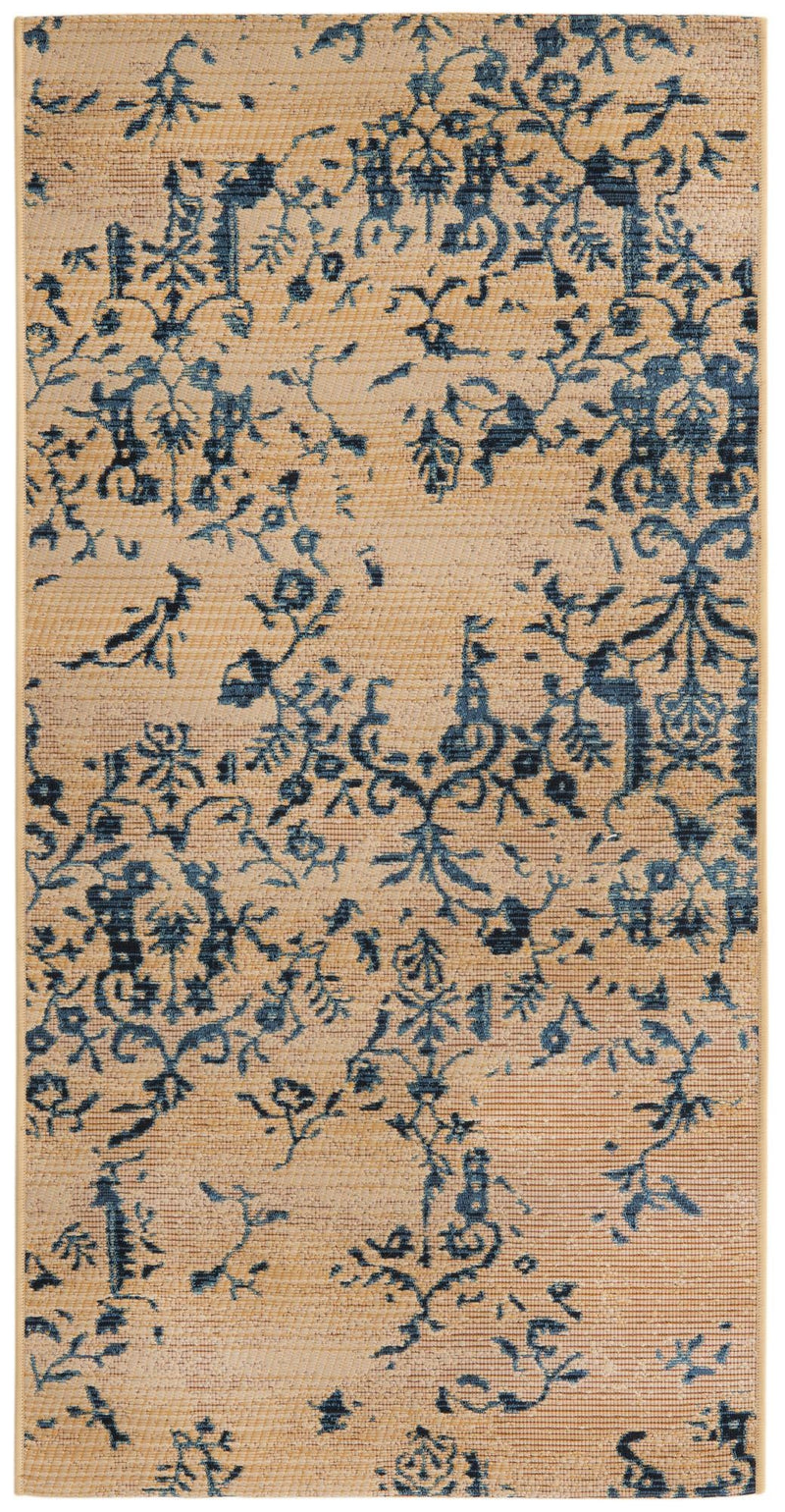 Seaside Blooms Collection Area Rug -  Fauna Runner Beige  lifestyle 11