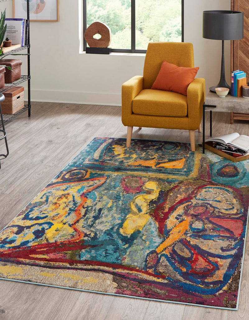 Autumnal Tapestry Collection Area Rug - Harvestville Rectangle Multi  lifestyle 2