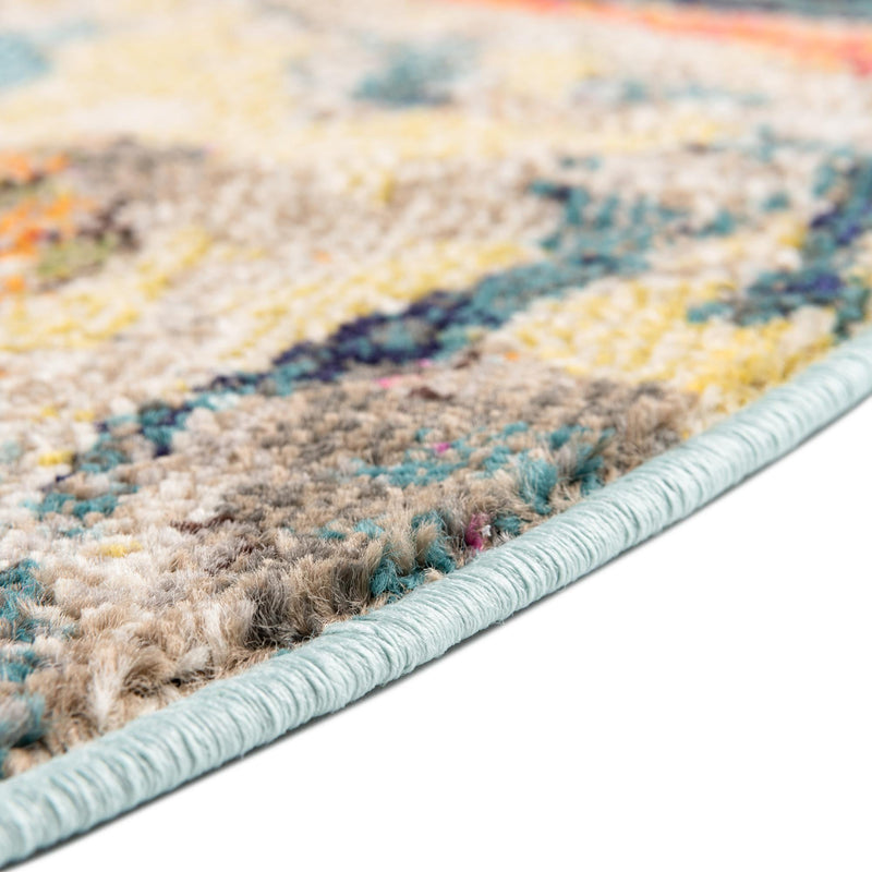 Autumnal Tapestry Collection Area Rug - Harvestville Round Multi  lifestyle 36