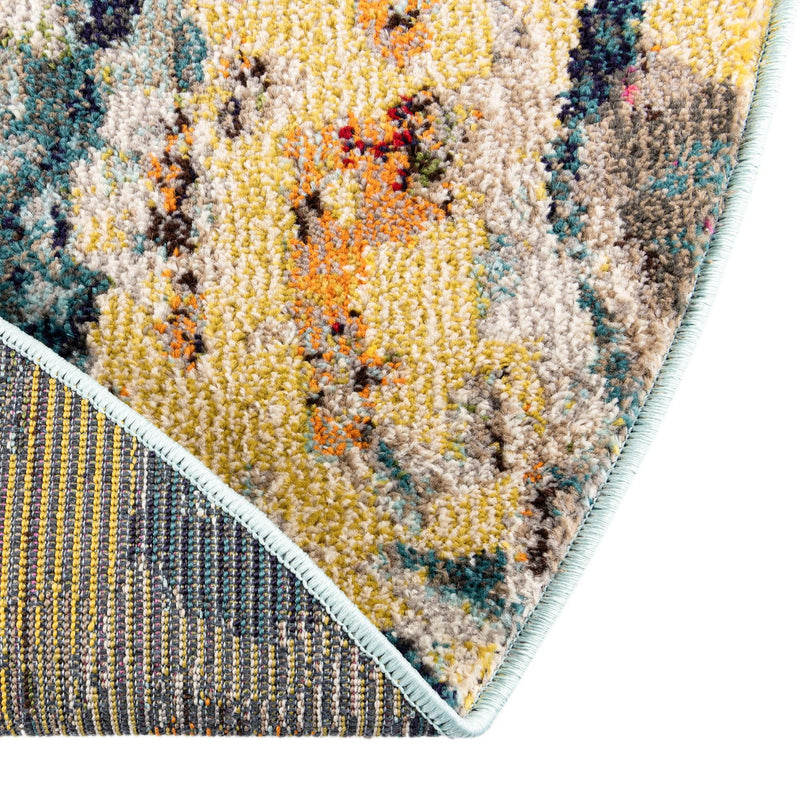 Autumnal Tapestry Collection Area Rug - Harvestville Round Multi  lifestyle 44