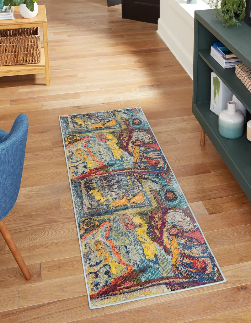 Autumnal Tapestry Collection Area Rug - Harvestville Runner Multi  lifestyle 19