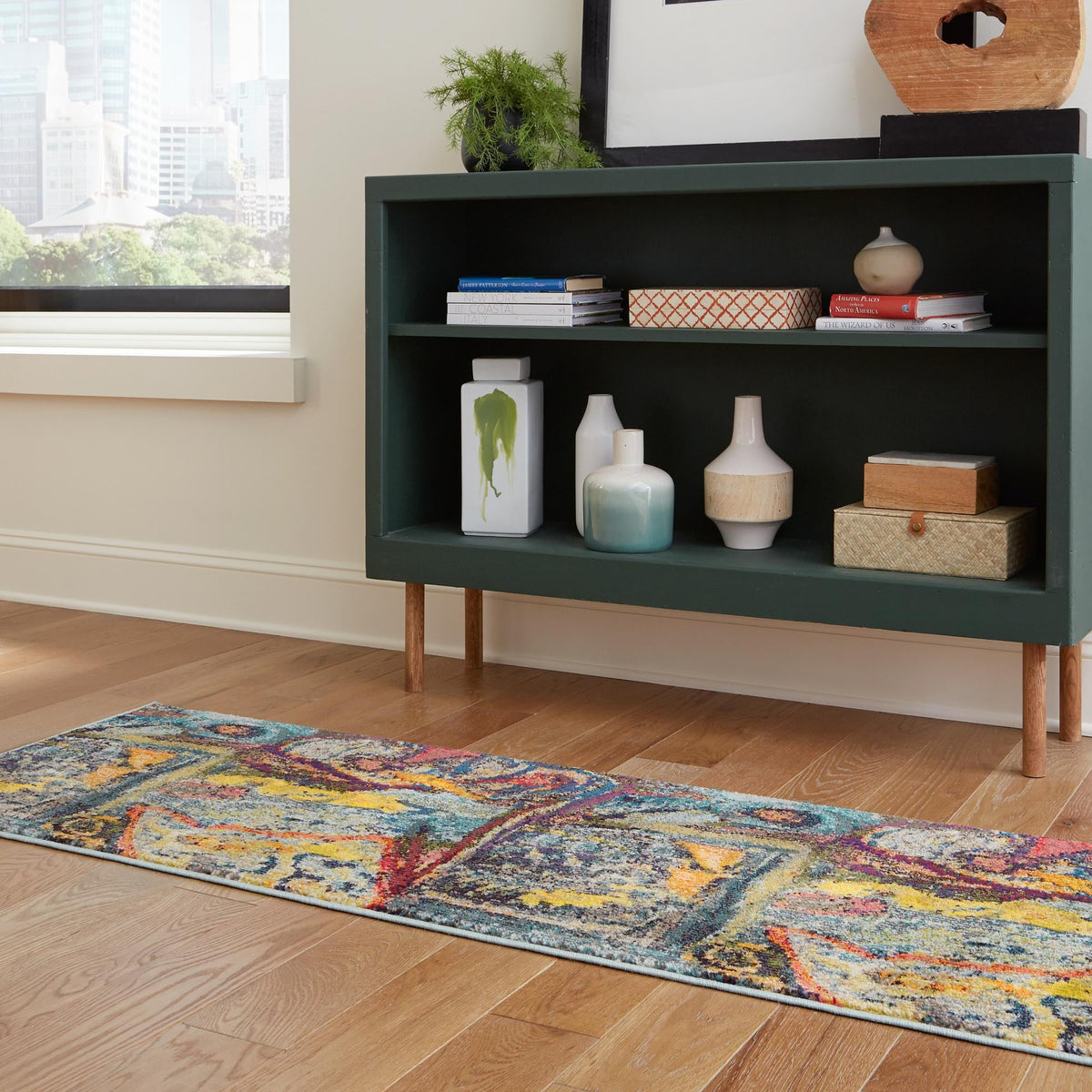 Autumnal Tapestry Collection Area Rug - Harvestville Runner Multi  lifestyle 73