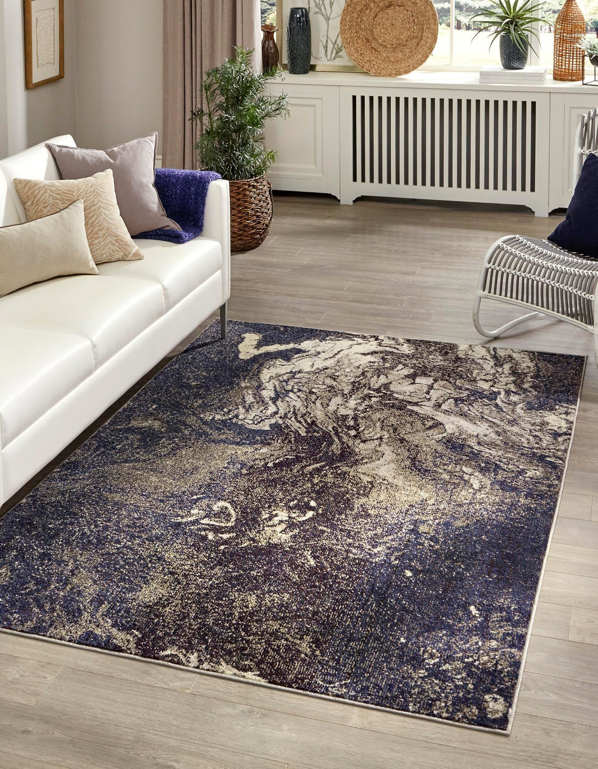 Autumnal Tapestry Collection Area Rug -  Slateville Rectangle Gray  lifestyle 2