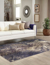 Autumnal Tapestry Collection Area Rug -  Slateville Rectangle Gray  lifestyle 3