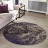 Autumnal Tapestry Collection Area Rug -  Slateville Round Gray  lifestyle 42