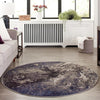 Autumnal Tapestry Collection Area Rug -  Slateville Round Gray  lifestyle 44