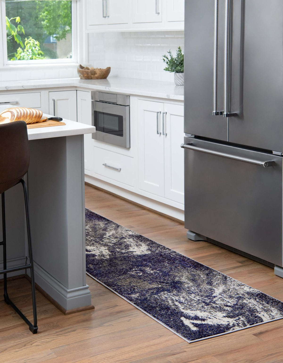 Autumnal Tapestry Collection Area Rug -  Slateville Runner Gray  lifestyle 20