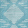 Seychelles Stripes Collection Area Rug - Mahe (Light Blue) Square Light Blue Main