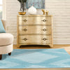 Seychelles Stripes Collection Area Rug - Mahe (Light Blue) Square Light Blue  lifestyle 14
