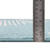Seychelles Stripes Collection Area Rug - Mahe (Light Blue) Runner Light Blue  lifestyle 3