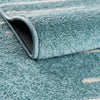 Seychelles Stripes Collection Area Rug - Mahe (Light Blue) Runner Light Blue  lifestyle 4