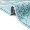 Seychelles Stripes Collection Area Rug - Mahe (Light Blue) Runner Light Blue  lifestyle 8