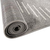 Seychelles Stripes Collection Area Rug - Mahe (Gray and Ivory) Runner Gray and Ivory  lifestyle 12