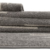 Seychelles Stripes Collection Area Rug - Mahe (Gray and Ivory) Runner Gray and Ivory  lifestyle 14