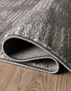 Seychelles Stripes Collection Area Rug - Mahe (Gray and Ivory) Runner Gray and Ivory  lifestyle 12