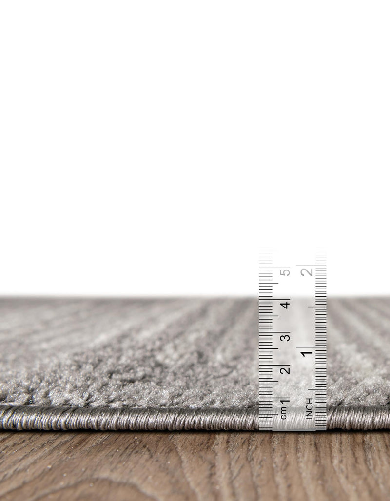 Seychelles Stripes Collection Area Rug - Mahe (Gray and Ivory) Runner Gray and Ivory  lifestyle 13