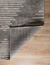 Seychelles Stripes Collection Area Rug - Mahe (Gray and Ivory) Runner Gray and Ivory  lifestyle 15