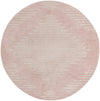 Seychelles Stripes Collection Area Rug - Mahe (Pink) Round Pink Main