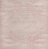 Seychelles Stripes Collection Area Rug - Mahe (Pink) Square Pink Main
