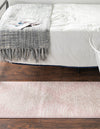 Seychelles Stripes Collection Area Rug - Mahe (Pink) Runner Pink  lifestyle 3