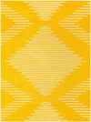 Seychelles Stripes Collection Area Rug - Mahe (Yellow) Rectangle Yellow Main