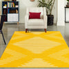 Seychelles Stripes Collection Area Rug - Mahe (Yellow) Rectangle Yellow  lifestyle 14