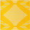 Seychelles Stripes Collection Area Rug - Mahe (Yellow) Square Yellow Main