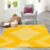 Seychelles Stripes Collection Area Rug - Mahe (Yellow) Square Yellow  lifestyle 14