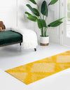 Seychelles Stripes Collection Area Rug - Mahe (Yellow) Runner Yellow  lifestyle 4