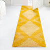 Seychelles Stripes Collection Area Rug - Mahe (Yellow) Runner Yellow  lifestyle 18
