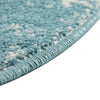 Brighton Stripes Collection Area Rug - Sussex (Light Blue) Round Light Blue  lifestyle 6