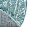 Brighton Stripes Collection Area Rug - Sussex (Light Blue) Round Light Blue  lifestyle 8