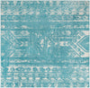 Brighton Stripes Collection Area Rug - Sussex (Light Blue) Square Light Blue Main