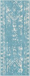 Brighton Stripes Collection Area Rug - Sussex (Light Blue) Runner Light Blue Main