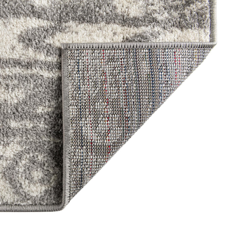 Brighton Stripes Collection Area Rug - Sussex (Ivory and Gray) Rectangle Ivory and Gray  lifestyle 55