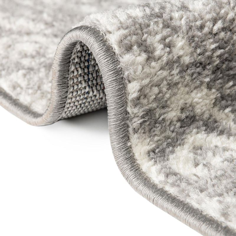 Brighton Stripes Collection Area Rug - Sussex (Ivory and Gray) Rectangle Ivory and Gray  lifestyle 56