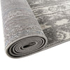 Brighton Stripes Collection Area Rug - Sussex (Ivory and Gray) Rectangle Ivory and Gray  lifestyle 58