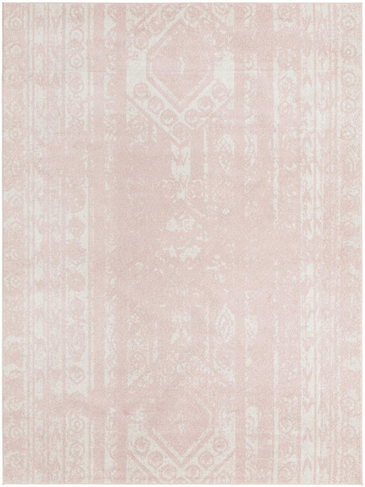 Brighton Stripes Collection Area Rug - Sussex (Pink) Rectangle Pink Main