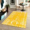 Brighton Stripes Collection Area Rug - Sussex (Yellow) Rectangle Yellow  lifestyle 13